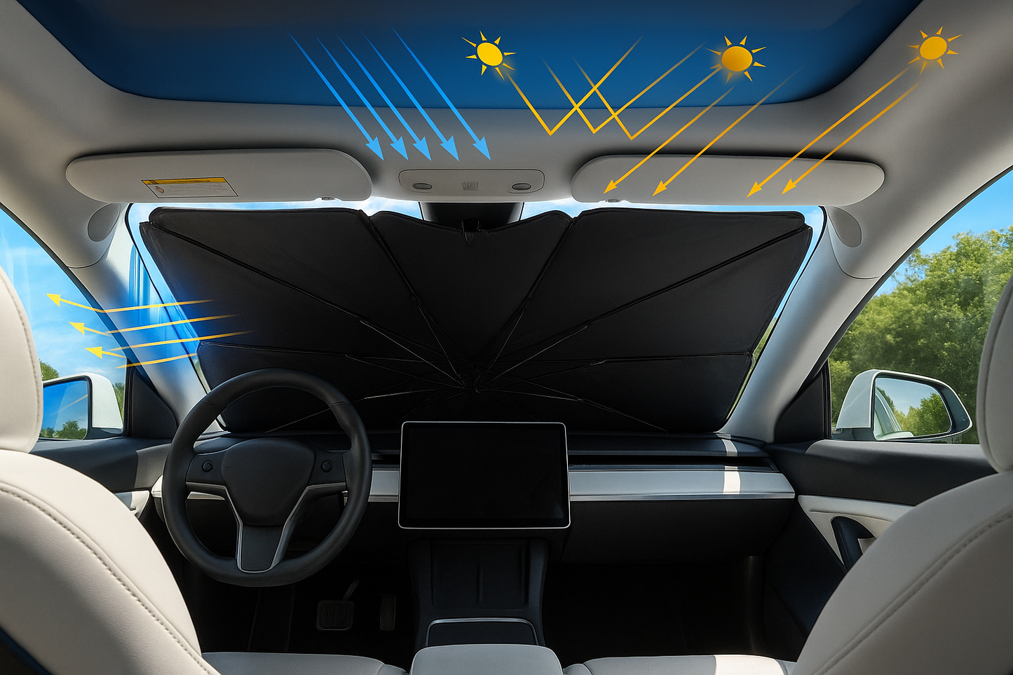 Premium Car Sunshade Umbrella